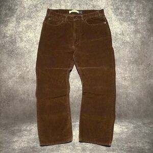 GAP Blue Jeans‎ Mens Brown Corduroy Boot Fit Pants Size 36x30